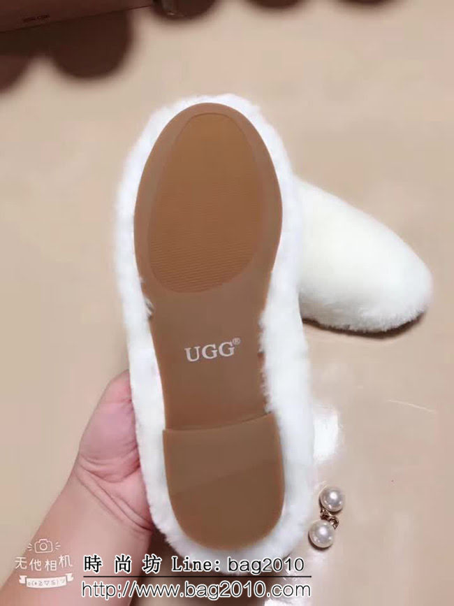 UGG 1095118 601網紅爆款 新款 羊毛一體淺口單鞋 QZS2852